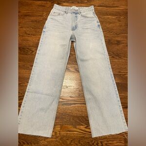 Pull&Bear Light Wash Straight Leg Jeans